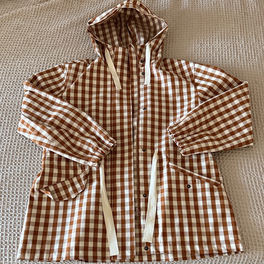 Madewell Raincloud Raincoat Gingham